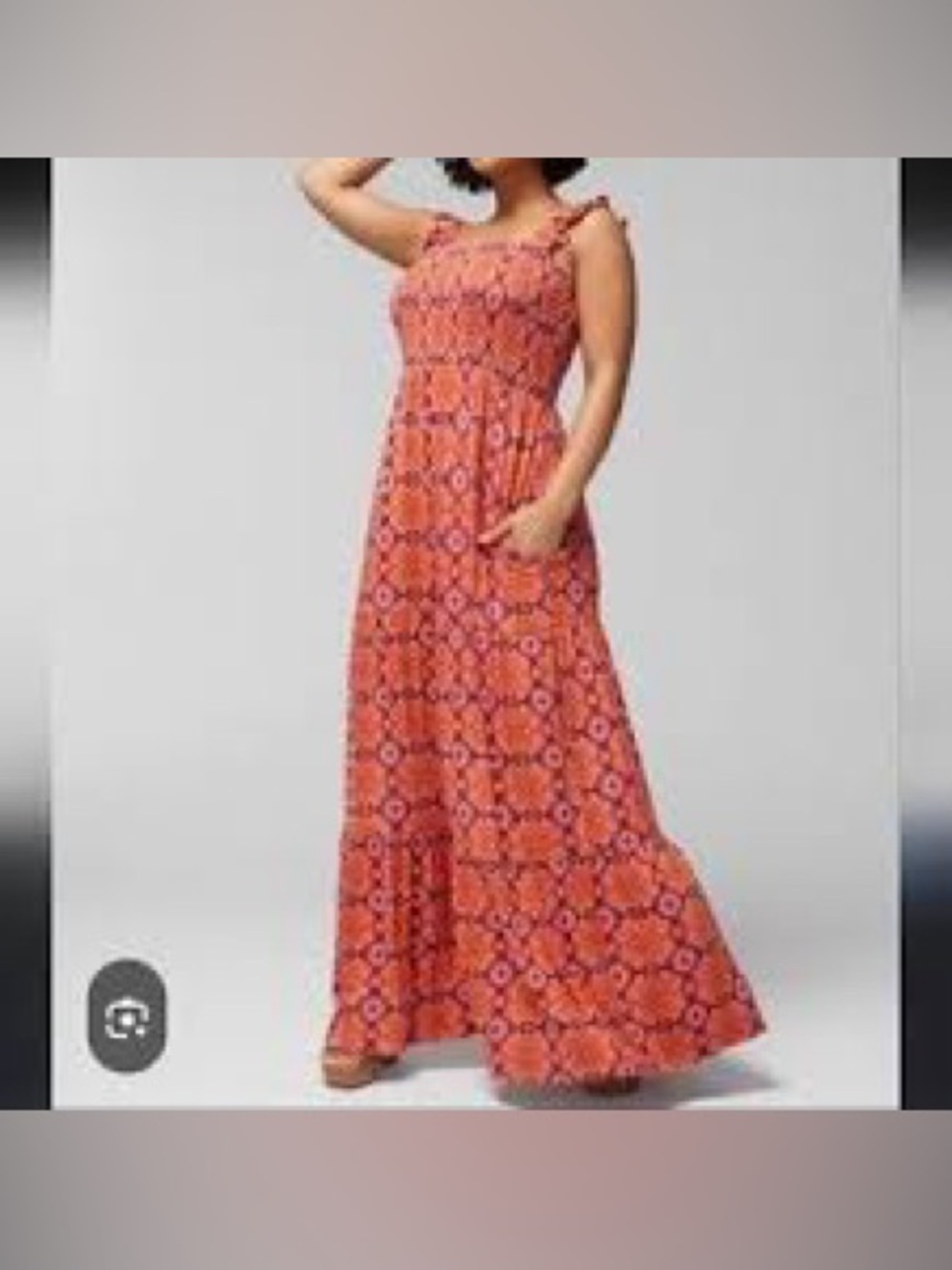 Soma Vibrant Geometric Maxi Bra Dress